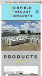 Mobile Screenshot of fairfieldprecastconcrete.com