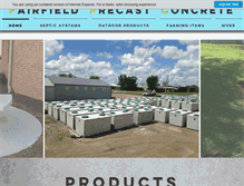 Tablet Screenshot of fairfieldprecastconcrete.com